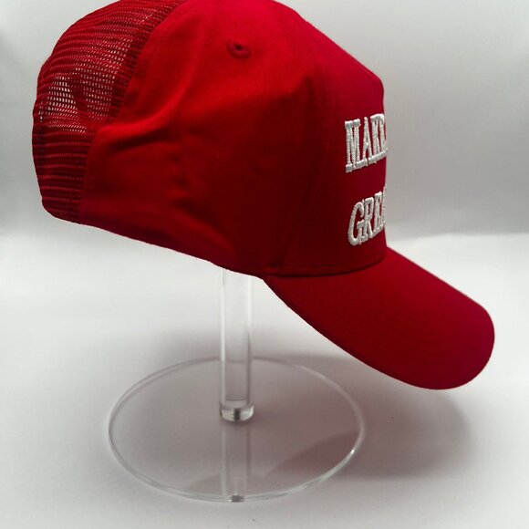 Trump MAGA Hat Make America Great Again Red Mesh Trucker Hat Snapback Cap - Picture 6 of 8